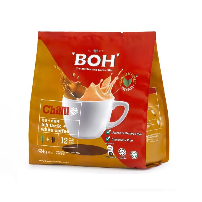 BOH CHAM (Teh Tarik + White Coffee)