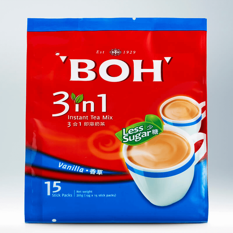 3-in-1 Vanilla BOH Tea Less Sweet