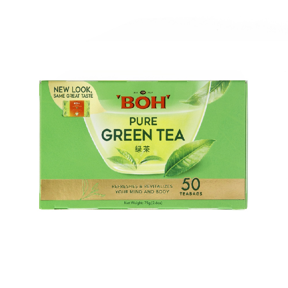 BOH Pure Green Tea 50 Teabags Horizontal English Version